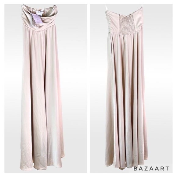 NWT BLDN Long Bridesmaid formal dress Size 6 - Picture 1 of 10